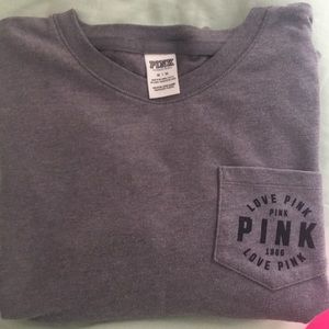 🔶SOLD🔶PINK grey pullover sweatshirt